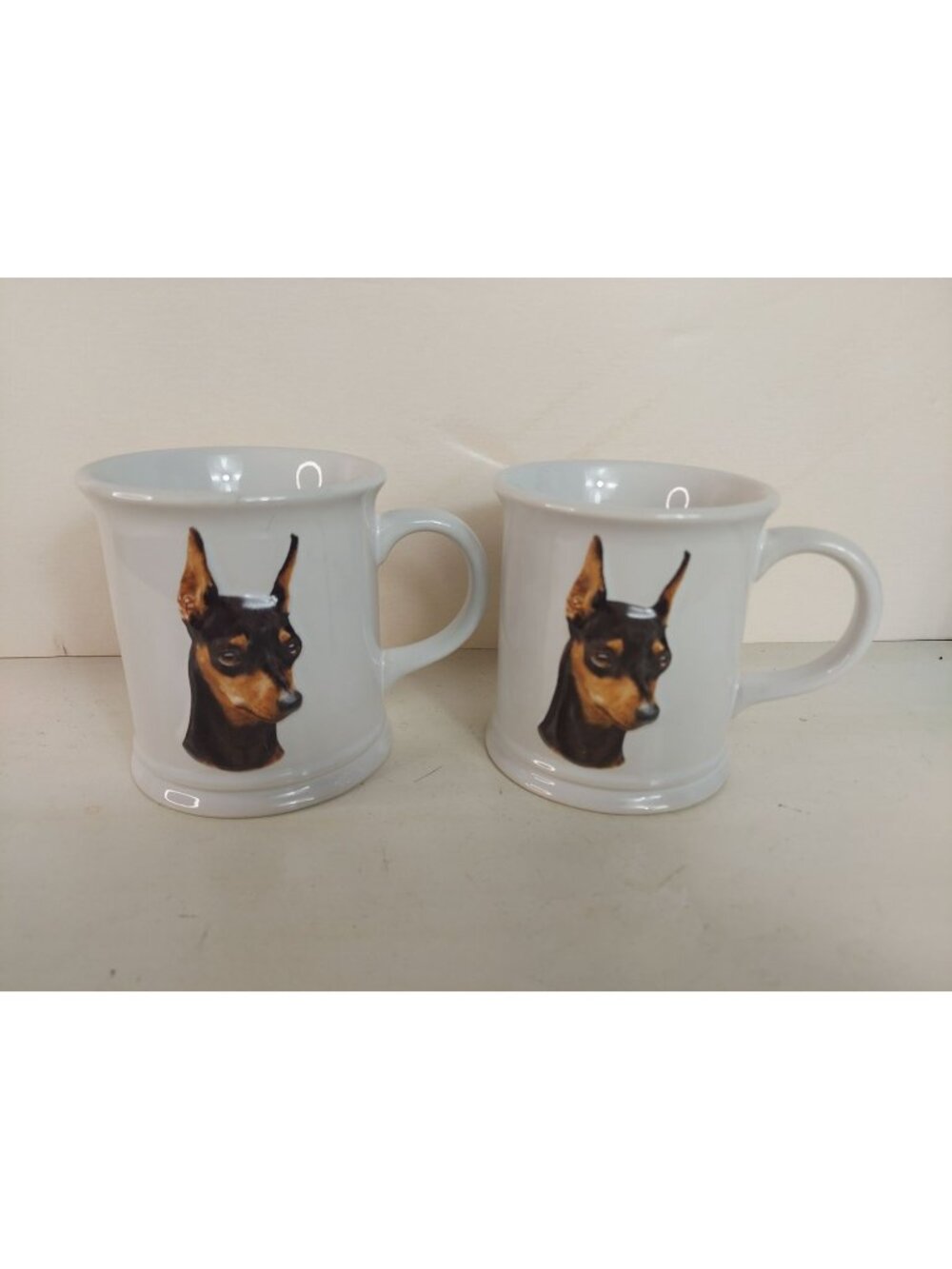 2 NWT Mini Pinscher Mugs